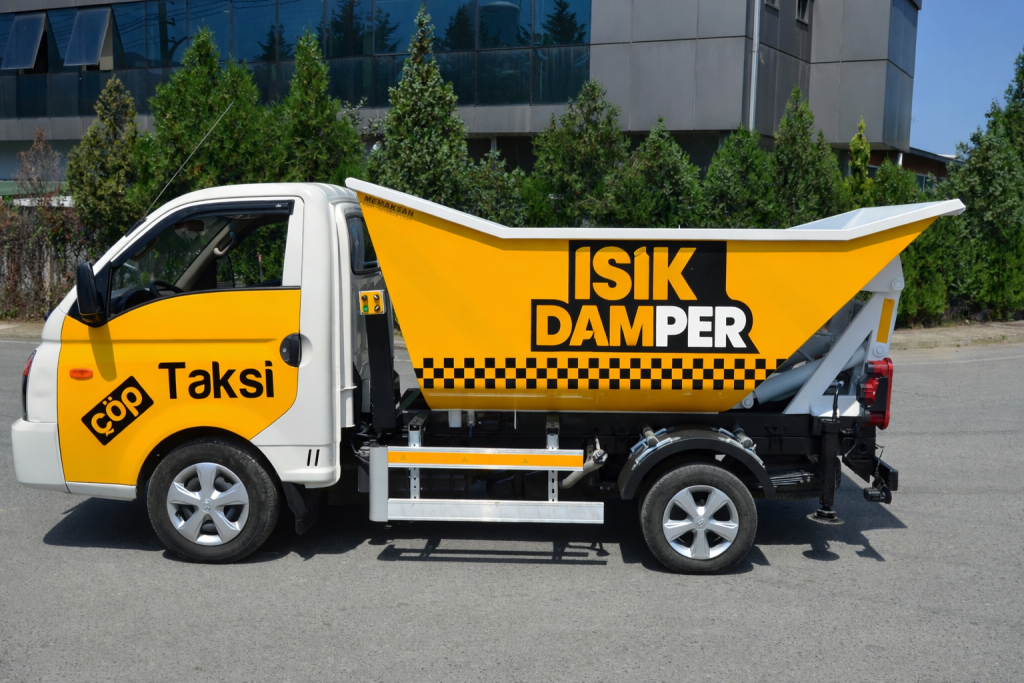 Şehir içi dar sokaklar için tasarlanmış kompakt çöp taksi üretimi.